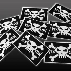 Vexcon 3x5 Sticker